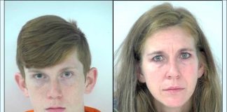 Bradley Kantor (L) and his mother Ashley Kantor. Photos/Fayette County Jail.