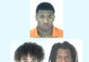 Top, Jacobean Brown; bottom left, Yeshua Mathis; bottom right, Justus Smith. Photos/Fayette County Jail.