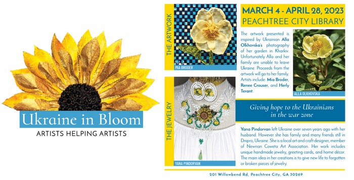 Peachtree City Library Art Initiative Featured Exhibit “Ukraine in Bloom” Opens March 4, 2023 thumbnail