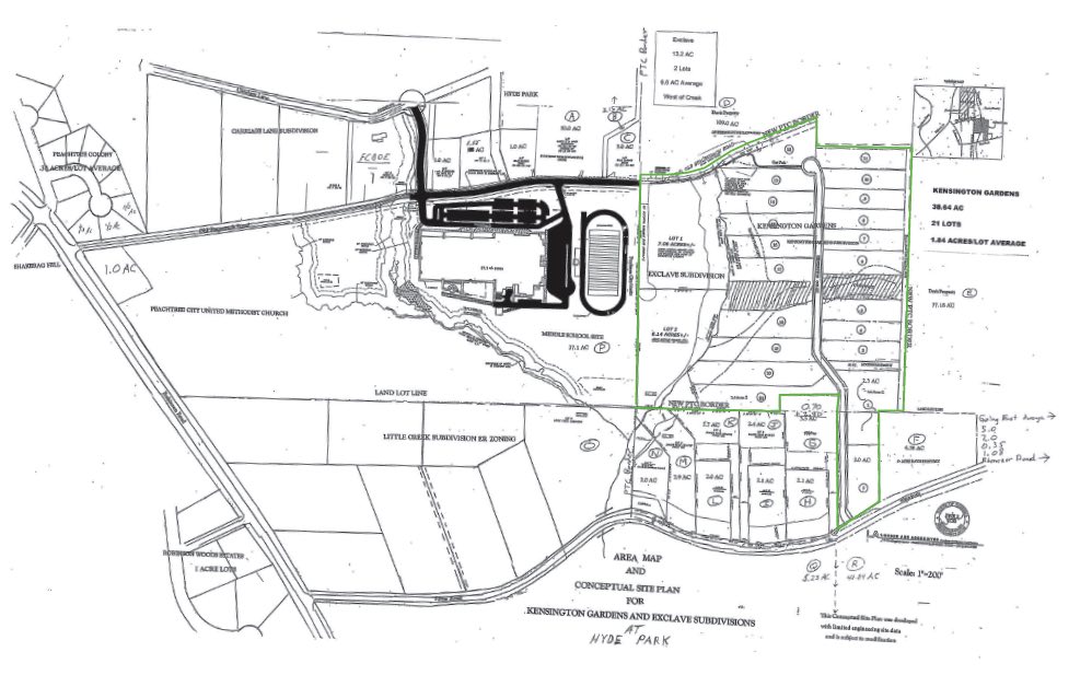 Map of proposed Staecoach Road annexation.