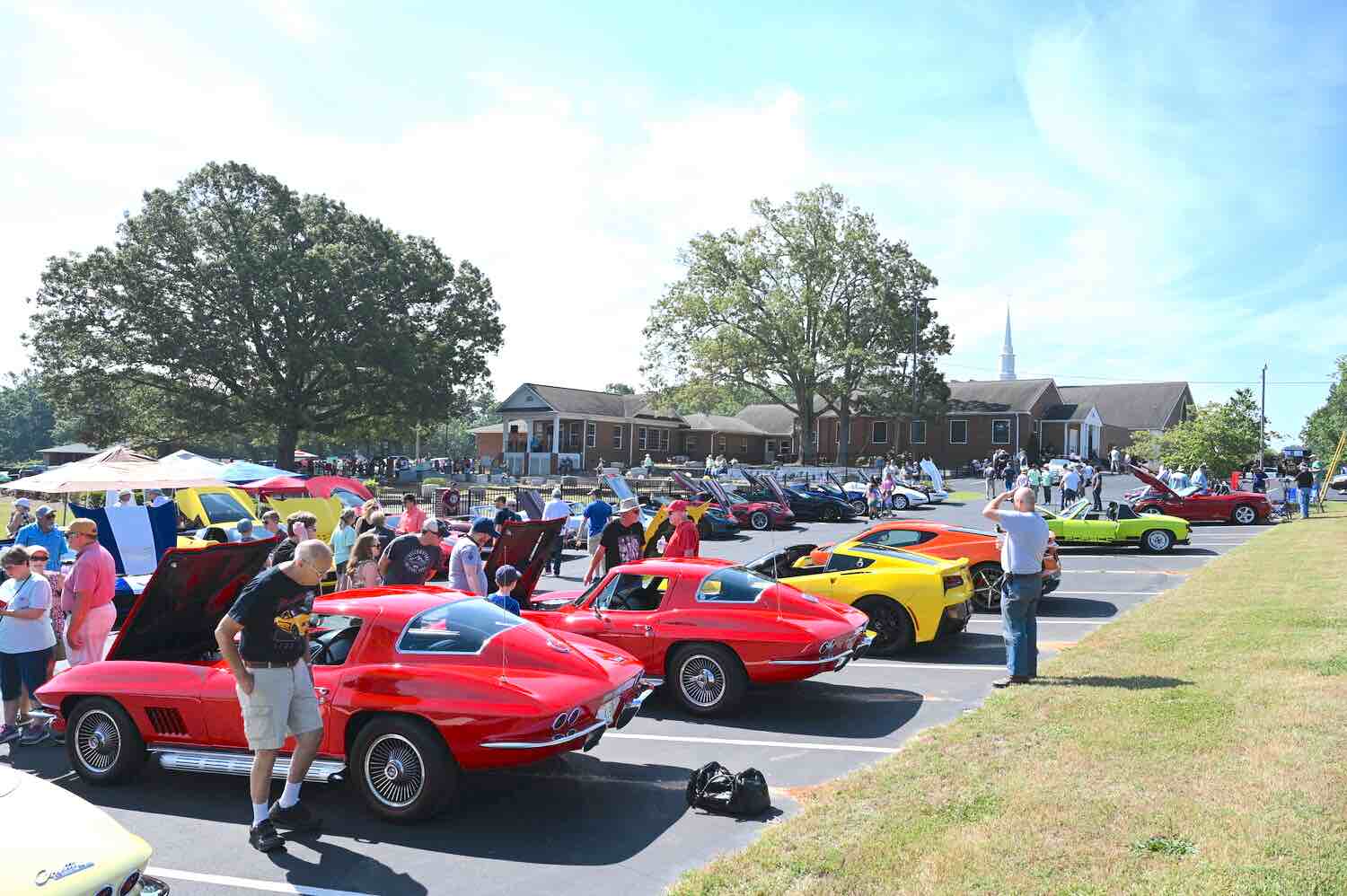 Car enthusiasts and excited kids wandered among more than 1220 vintage cars June 4 at the Flat Creek Car Show. Photo/Roger Alford/The Georgia Index.