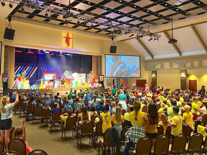 Kids at New Hope Baptist Church in Fayetteville take part in Vacation Bible School. Photo/New Hope Baptist Church.