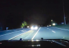 Dashcam shows impaired driver approaching a Peachtree Police patrol unit in a near-collision. Photo/Peachtree City PD video.