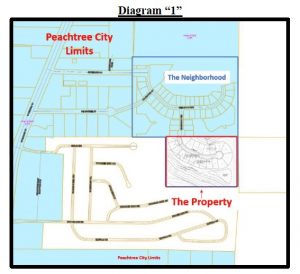 Drawing shows property to be annexed. Graphic/Peachtree City.