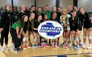 McIntosh girls volleyball team brings home another state crown.