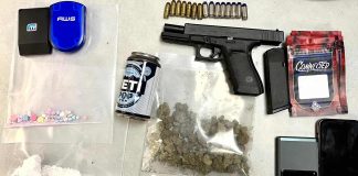 Drugs, pistol and items confiscated by deputies in drug bust. Photo/Fayette County Sheriff's Office.