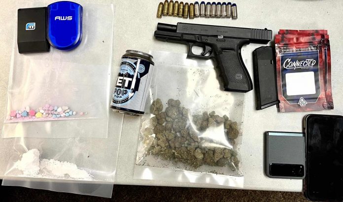 Drugs, pistol and items confiscated by deputies in drug bust. Photo/Fayette County Sheriff's Office.