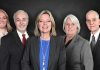 The official Peachtree City Council portrait as of mid-January 2024. (L-R) Laura Johnson (Post 1); Clint Holland (Post 3); Kim Learnard (mayor); Suzanne Brown (Post 2); Frank Destadio (Post 4 and mayor pro tem).