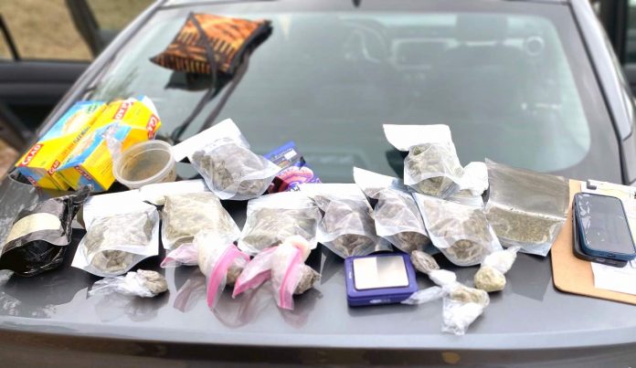Illegal drugs confiscated after collision. Photo/Fayette County Sheriff's Office.