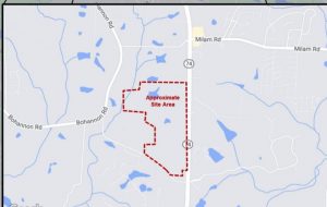 Map of data center site. graphic/Town of Tyrone.
