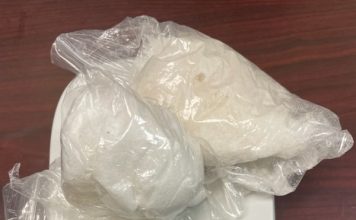 Methamphetamine ready for sale shown on police scale. Photo/Peachtree City Police Department.