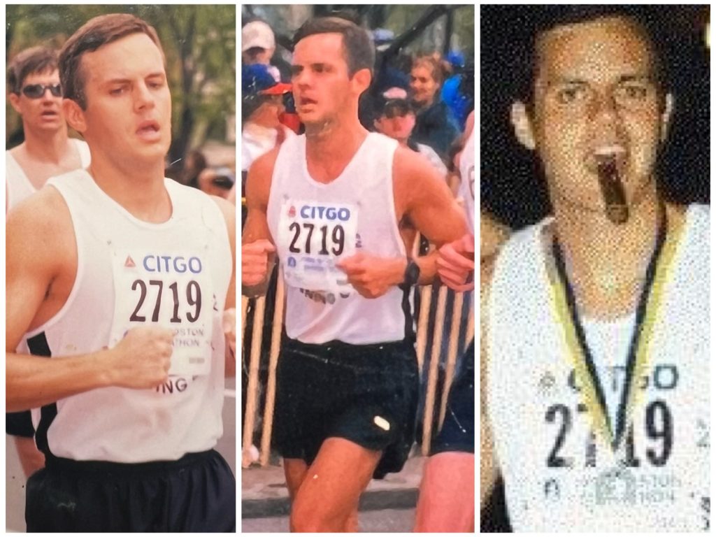 My first Boston Marathon in 1998. Yes, I celebrated my completion of the race with a cigar! Photo/Joe Domaleski