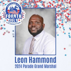 Parade Grand Marshal Leon Hammond. Graphic/City of Peachtree City