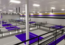 Rendering of the new indoor pickleball facility in Peachtree City. Photo/LetsGoPickleball