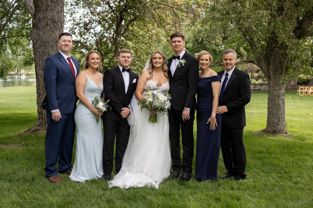 Our family. (L-R) son-in-law Connor McKinlay, daughter Alex, son Stephen, daughter Tori, son-in-law Jake Kelly, Mary Catherine, and me. Photo/Ed Domaleski