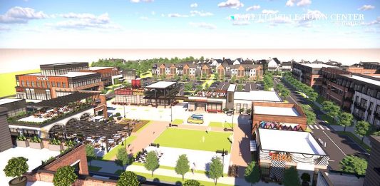 Fayetteville's proposed Town Center next to City Hall property.