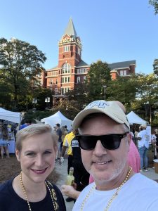 Georgia Tech football pre-game Helluva Block Party in front of Tech Tower. Photo/Joe Domaleski