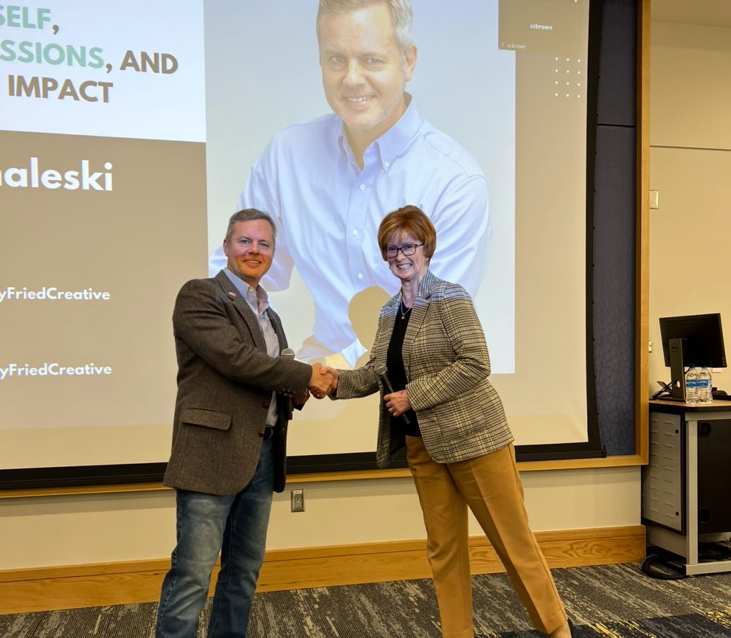 Me with Dr. Mary Gowan, Dean of the UNG Mike Cottrell College of Business. Photo/Mary Catherine Domaleski