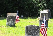 Old headstones in the Fayetteville Cemetery. File photo.