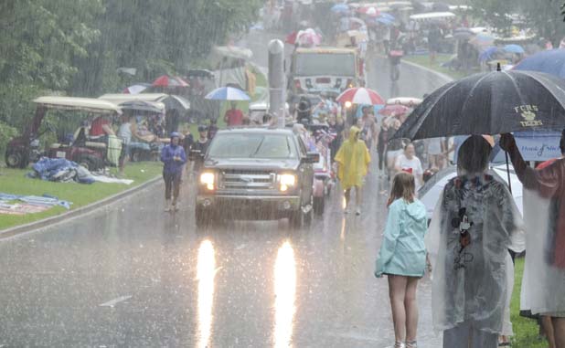 Rain on somebody's parade